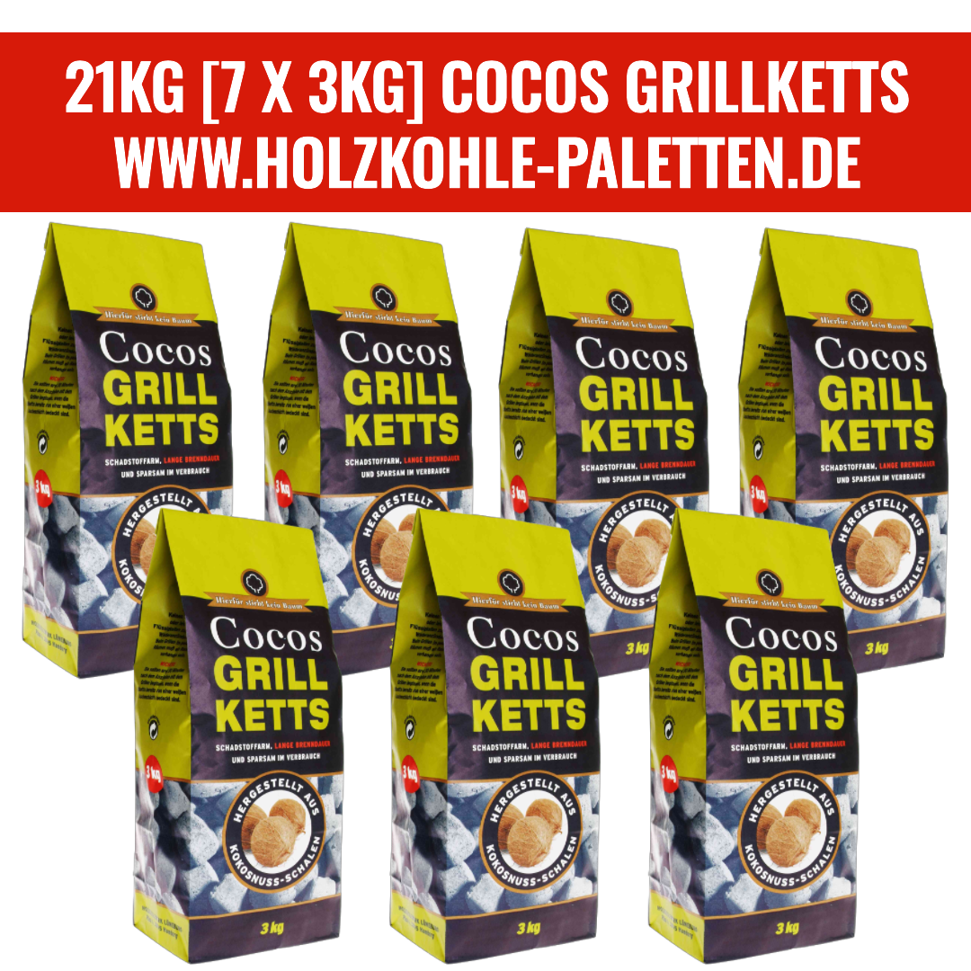 21 Kilogramm Cocos Grillketts kaufen Set