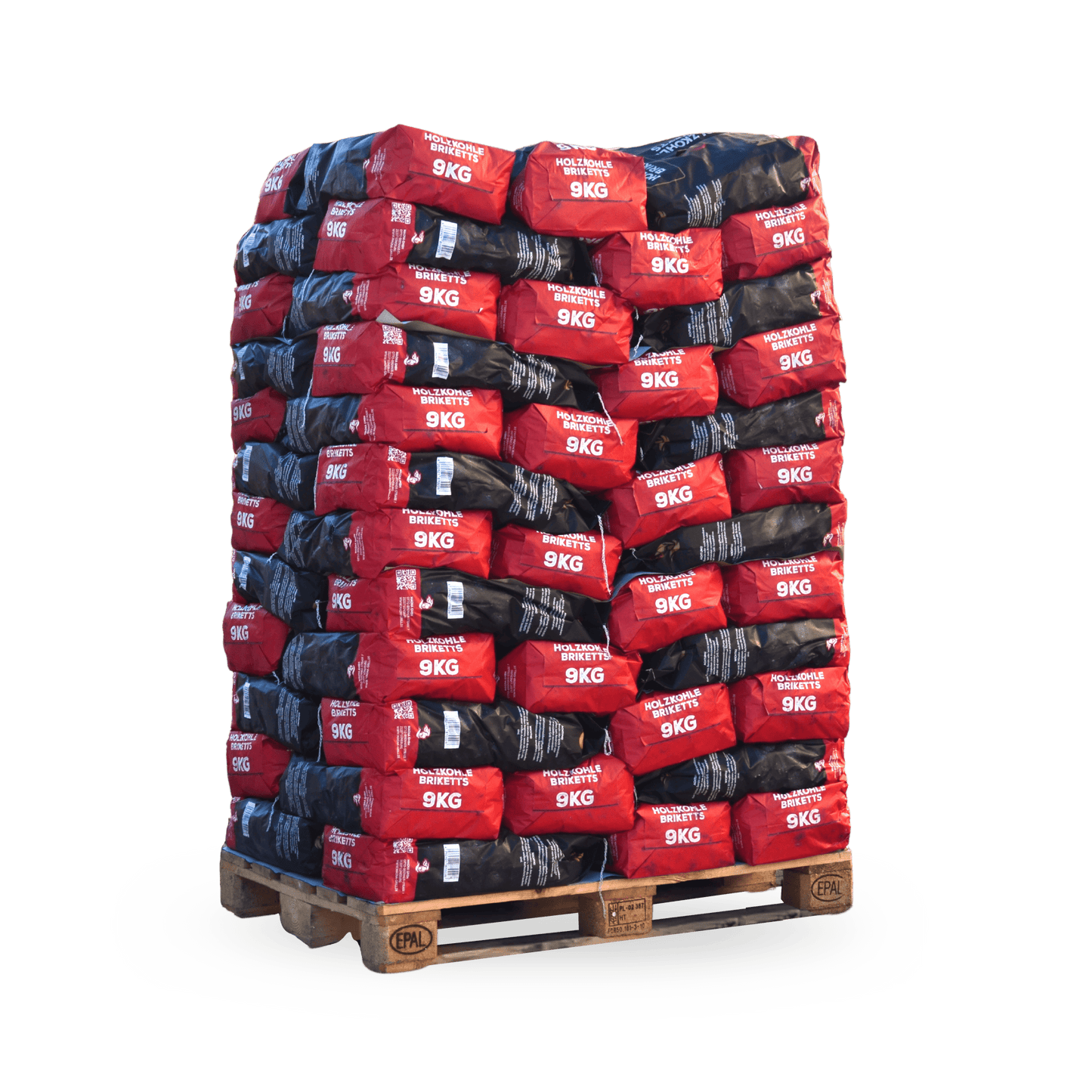 Palette Magna Holzkohlebriketts – 9-kg-Säcke mit Premium-Holzkohle zum Grillen und BBQ