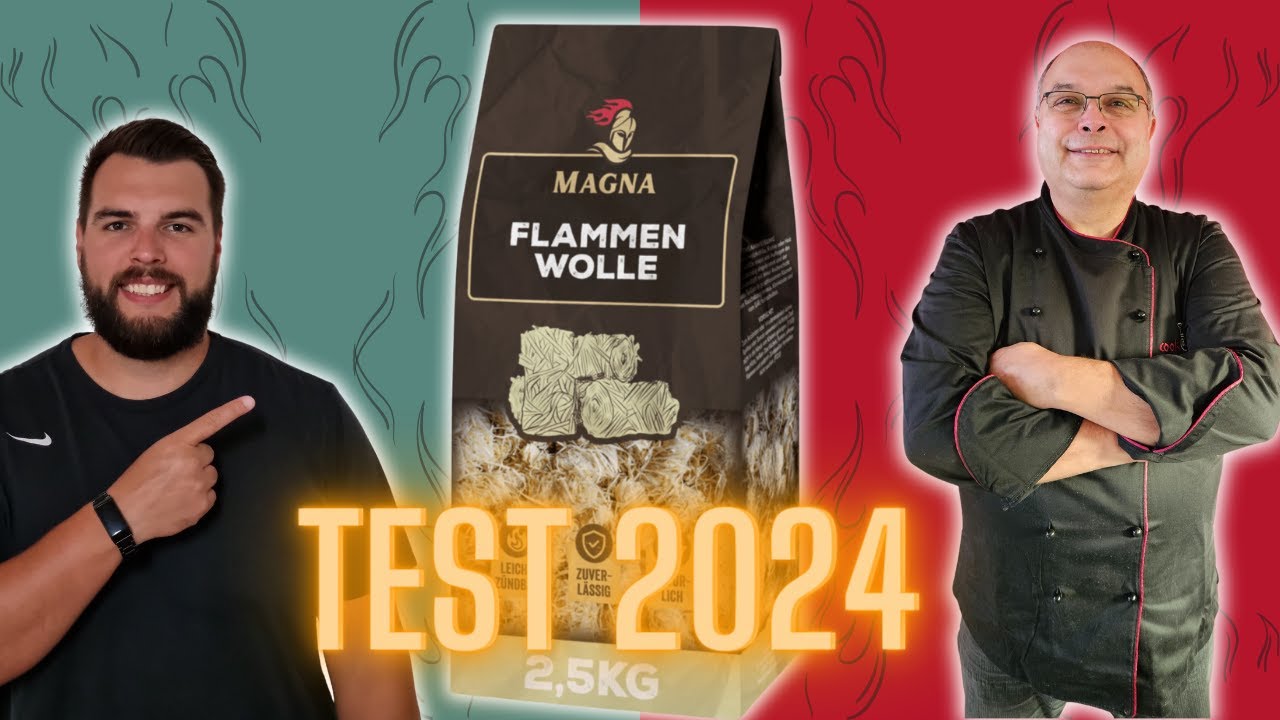 Video mit dem Test zur Magna Flammenwolle im Vergleich zu anderen Anzündern