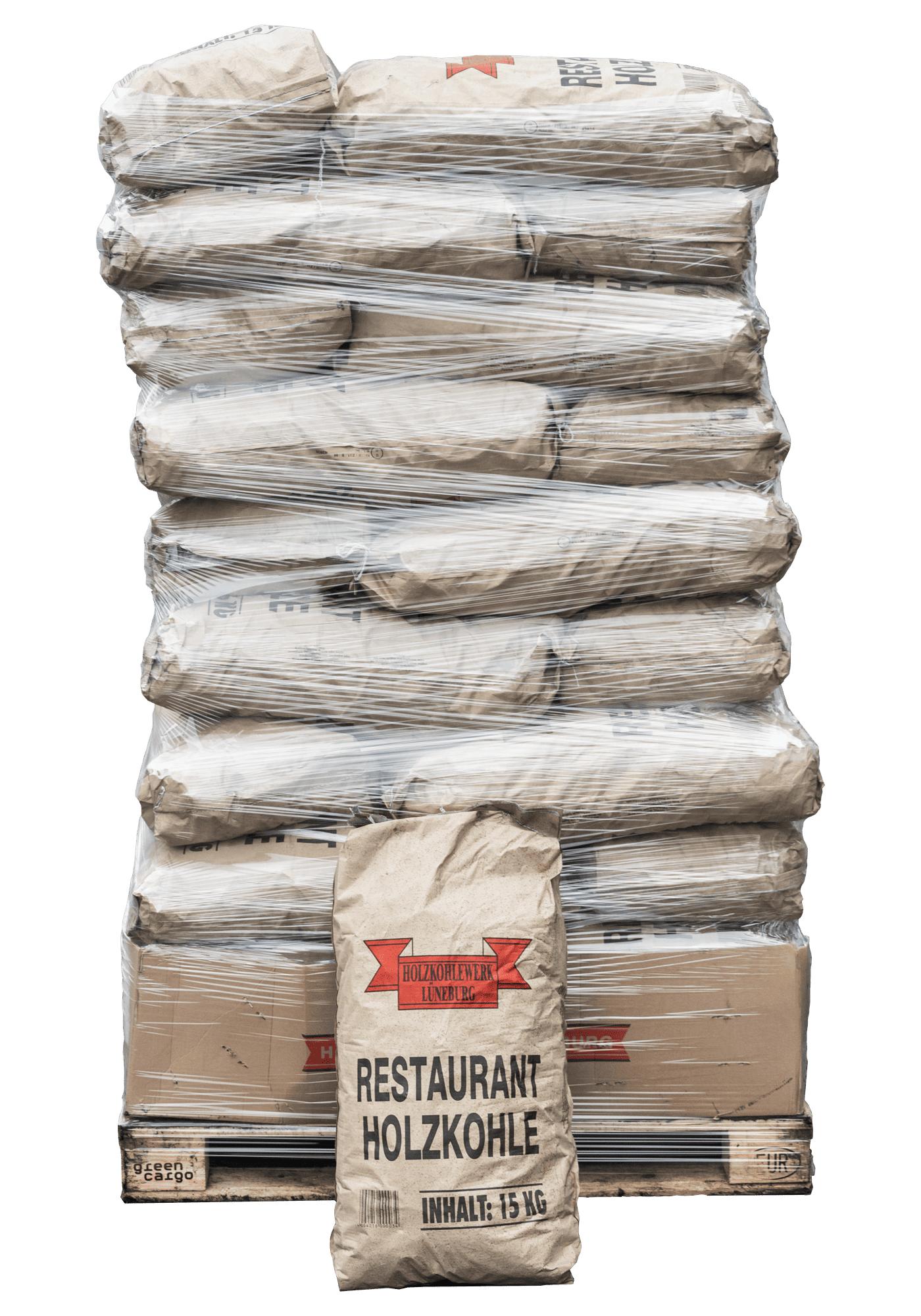 Restaurant-Holzkohle große Holzkohlebriketts 15 Kilogramm pro Packung