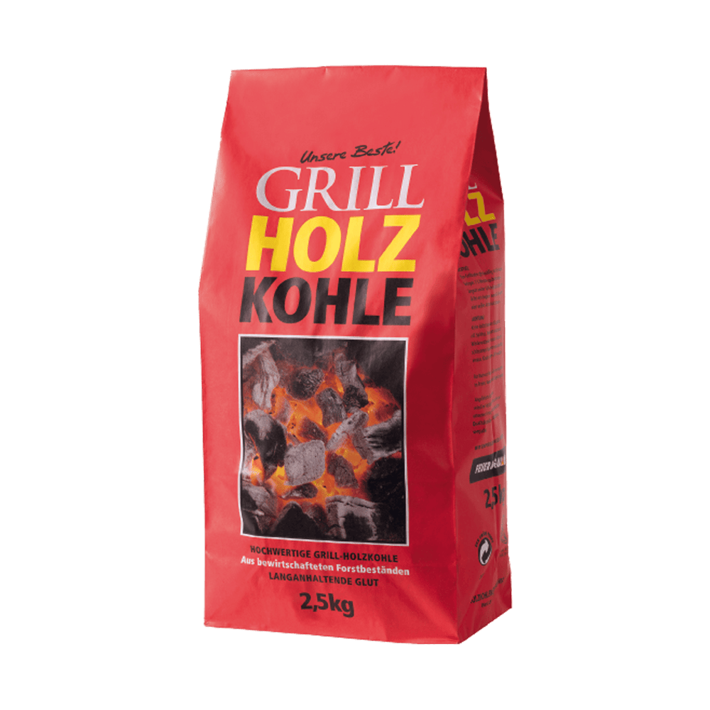 
                  
                    Ein 2,5-Kilogramm-Sack mit Holzkohlebriketts.
                  
                